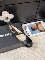 CHANEL MARY JANE PUMPS 55 MM IN BLACK LAMBSKIN