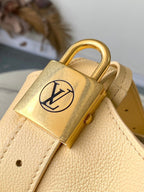LOUIS VUITTON LOW KEY HOBO PM 28 IN URBAN YELLOW CALFSKIN GOLD BUCKLE