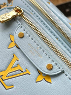 LOUIS VUITTON MINI BUMBAG 17 IN SKY YELLOW MONOGRAM CALFSKIN GOLD HARDWARE