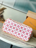 LOUIS VUITTON NEVERFULL MM 31 IN CORAL MONOGRAM TILES CANVAS