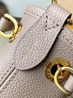 LOUIS VUITTON BUNDLE 28 IN TOURTERELLE WHITE MONOGRAM EMPREINTE LEATHER GOLD HARDWARE