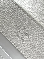 LOUIS VUITTON CAPUCINES EAST-WEST 33 IN WHITE CALFSKIN SILVER HARDWARE