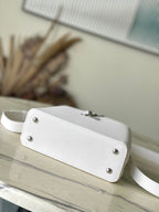 LOUIS VUITTON CAPUCINES EAST-WEST MINI 22 IN WHITE CALFSKIN SILVER HARDWARE
