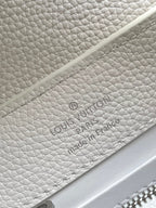 LOUIS VUITTON CAPUCINES EAST-WEST MINI 22 IN WHITE CALFSKIN SILVER HARDWARE