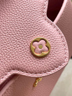 LOUIS VUITTON CAPUCINES EAST-WEST MINI 22 IN BLUSH PINK CALFSKIN GOLD HARDWARE