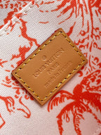 LOUIS VUITTON FÉLICIE POCHETTE 21 IN CORAL MONOGRAM TILES CANVAS