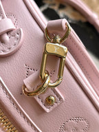 LOUIS VUITTON MINI BOITE CHAPEAU 13 IN LIGHT PINK MONOGRAM PERFORATED CALFSKIN