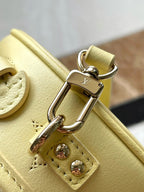 LOUIS VUITTON MINI BOITE CHAPEAU 13 IN BANANA YELLOW MONOGRAM PERFORATED CALFSKIN