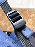 LOUIS VUITTON CHRISTOPHER MM 44 IN SAPPHIRE BLUE TAURILLON