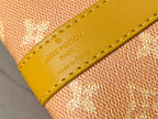 LOUIS VUITTON KEEPALL BANDOULIÈRE 55 IN ORANGE MONOGRAM HERITAGE CANVAS