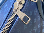 LOUIS VUITTON KEEPALL BANDOULIÈRE 55 IN NAVY GREEN MONOGRAM GRADIENT CANVAS