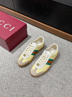 GUCCI & ADIDAS SNEAKER KHAKI CALFSKIN