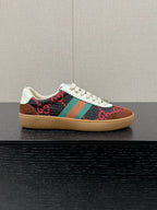 GUCCI & ADIDAS SNEAKER BROWN FABRIC