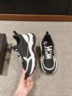 CHANEL CLASSIC SNEAKER IN BLACK MIX WHITE LAMBSKIN