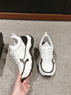 CHANEL CLASSIC SNEAKER IN WHITE MIX BLACK LAMBSKIN