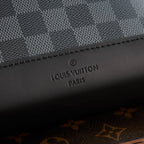 LOUIS VUITTON DUO CROSSBAG 42 IN GREY BLACK DAMIER GRAPHITE CANVAS