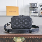LOUIS VUITTON NANO ALPHA 18 IN BLACK MONOGRAM ECLIPSE CANVAS