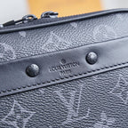 LOUIS VUITTON NANO ALPHA 18 IN BLACK MONOGRAM ECLIPSE CANVAS