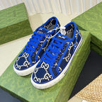 GUCCI Tennis 1977 ripstop sneakers Blue Indigo Caro