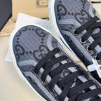 GUCCI Tennis 1977 High Top Sneaker  Black Grey Caro