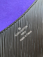 LOUIS VUITTON BUCI BAG 24 IN BLACK EPI GRAIN COWHIDE