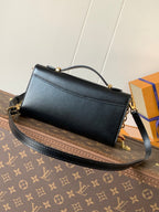 LOUIS VUITTON WALLET ON CHAIN CAPUCINES 23 IN BLACK SMOOTH CALFSKIN GOLD HARDWARE