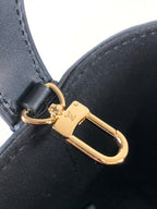LOUIS VUITTON ALL IN BB BAG 18 IN BLACK EMBOSSED COWHIDE