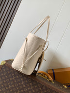 LOUIS VUITTON NEVERFULL 32 LIGHT BEIGE MONOGRAM EMPREINTE LEATHER