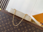 LOUIS VUITTON EASY POUCH ON STRAP 19 IN BEIGE MONOGRAM EMPREINTE LEATHER