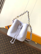 LOUIS VUITTON LV 25S NÉONOÉ BB 20 IN MISTY PURPLE CALFSKIN GOLD HARDWARE