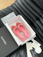 CHANEL CLASSIC SLINGBACK LIGHT PINK SUEDE