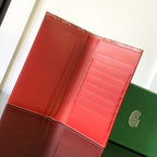 RICHELIEU CHECKBOOK WALLET 19 IN PERSIAN RED GOYARDINE CANVAS AND CALFSKIN