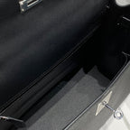 HERMES KELLY 32CM IN NOIR EPSOM CALFSKIN PALLADIUM HARDWARE