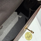 HERMES KELLY 25CM IN EBENE EPSOM CALFSKIN GOLD HARDWARE
