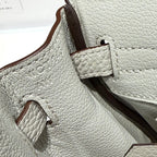 HERMES BIRKIN 25CM IN CREAM TOGO LEATHER SILVER HARDWARE