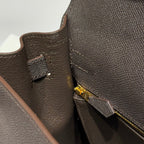 HERMES KELLY 28CM IN EBENE EPSOM CALFSKIN GOLD HARDWARE