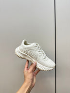 GUCCI Ripple Leather Sneakers White