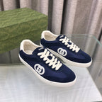 GUCCI INTERLOCKING G SNEAKER DENIM BLUE SUEDE