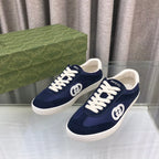 GUCCI INTERLOCKING G SNEAKER DENIM BLUE SUEDE