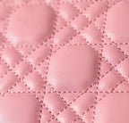 DIOR MINI 24 TOP-HANDLE LIGHT PINK LAMBSKIN