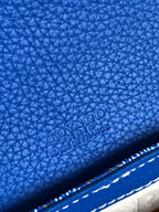 GRAND BLEU 16 IN SAPPHIRE BLUE GOYARDINE CANVAS AND LAMBSKIN