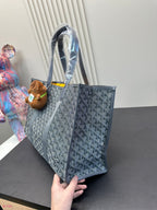 VILLETTE TOTE BAG 46 IN GREY GOYARDINE CANVAS