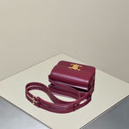 CELINE MINI CLAUDE 22 SHINY CALFSKIN FANSY PURPLE