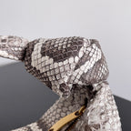 BOTTEGA VENETA MINI JODIE 23 IN SNAKE PATTERN CALFSKIN