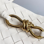 BOTTEGA VENETA HANDLE BAG ANDIAMO 32 IN OFF WHITE LAMBSKIN