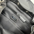 PRADA BACKPACK 45 IN BLACK RE-NYLON AND SAFFIANO LEATHER TRIM