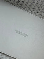 BOTTEGA VENETA SMALL CABAT 33 IN WHITE LAMBSKIN