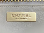 CHANEL SMALL 30 SHOPPING BAG IN WHITE CALFSKIN