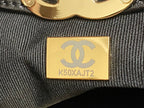 CHANEL MINI 23 SHOPPING BAG IN BLACK CALFSKIN