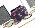 CHANEL CLASSIC MINI 18 BACKPACK COLORFUL WOOL COTTON MIXED FIBERS GOLD TONE METAL